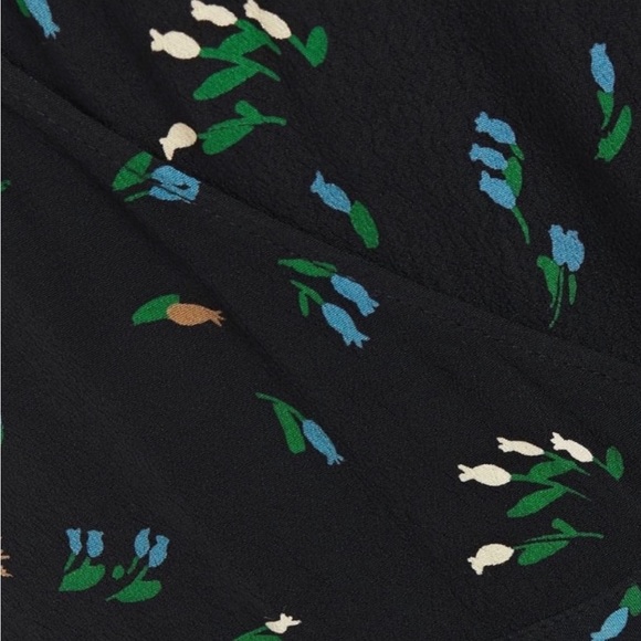 GANNI floral Wrap midi dress - Picture 7 of 7